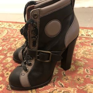 NWT black leather Marc by March Jacob boots